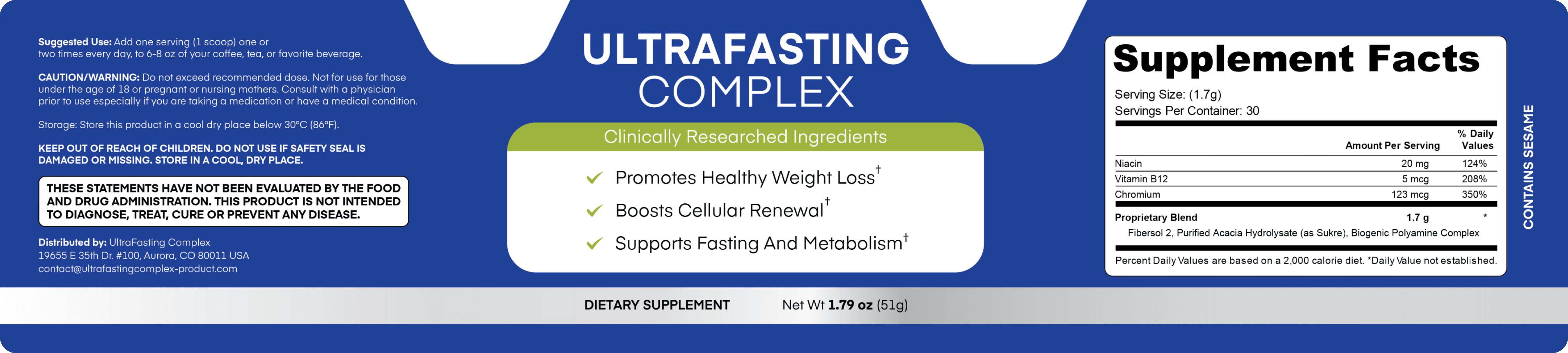 UltraFasting Complex-icons-fda